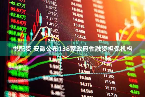 悦配资 安徽公布138家政府性融资担保机构