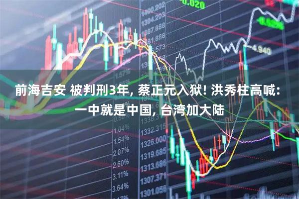 前海吉安 被判刑3年, 蔡正元入狱! 洪秀柱高喊: 一中就是中国, 台湾加大陆