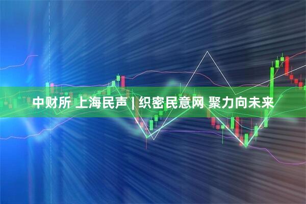 中财所 上海民声 | 织密民意网 聚力向未来